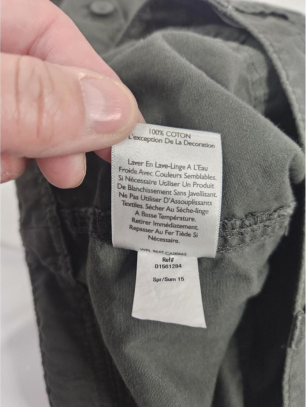 Eddie Bauer Women's Gray Casual Shorts Size 14 w/Button-Up Hem for Versatility - Picture 8 of 8